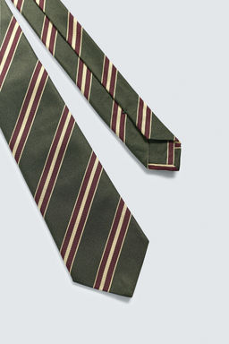 100% SILK STRIPED LIMITED EDITION TIE - Zara фото 5
