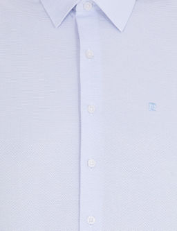 A__k Mavi Slim Fit Uzun Kollu G_mlek