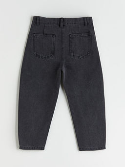 Beli Ayarlanabilir Lastikli Ta?l? K?z ?ocuk Jean Pantolon