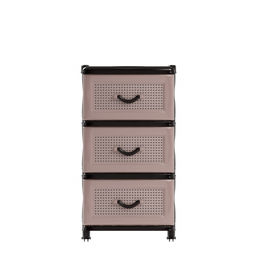 Комод 3-х секционный коричневый (уп.1) М1353