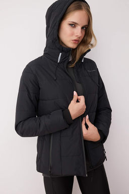 Bej Regular Kal?p Kapusonlu Su Itici Sisme Mont TWOAW26MO00000 - Trendyolmilla фото 11