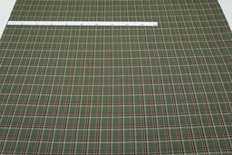 Фуле Клетка цв.темно-эвкалиптовый/коричневый, ш.1.45м, хлопок-100%, 180гр/м.кв - Купава фото 8