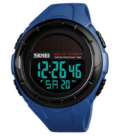 Часы наручные Skmei мужские электронные спортивные солнечная батарея 1405blue