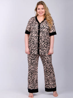 Пижама "Лара 2" зебра, трикотаж