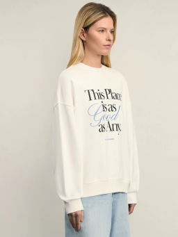 Свитшот оверсайз с принтом / Zarina фото 4