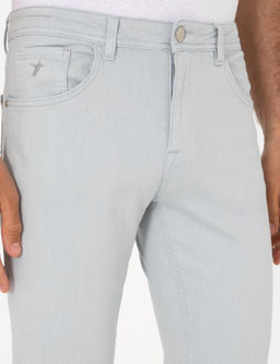 Buz Mavisi Slim Fit Pamuk Kar___ml_ Jean Pantolon