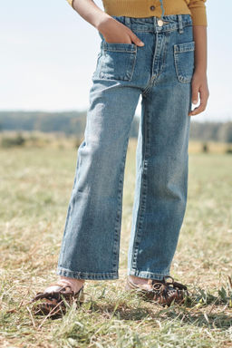 WIDE-LEG JEANS WITH POCKETS - LIMITED EDITION - Zara фото 4