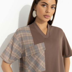 Брючный костюм с карманами Современная утонченность (brown 2 в 1) - Charutti фото 3