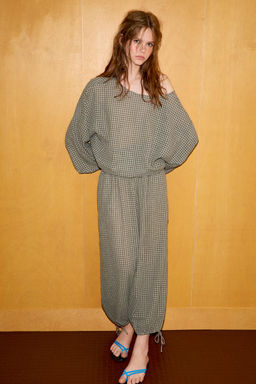 PANTAL?N CINTURA EL?STICA / Gris medio