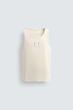 LABEL TANK T-SHIRT - Zara фото 7