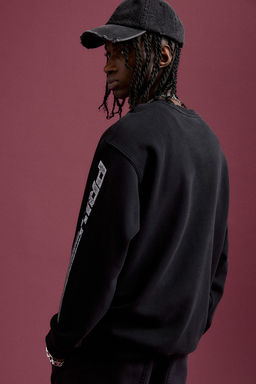 Sudadera con estampado Loose Fit - H&m фото 4