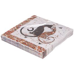 САЛФЕТКИ БУМАЖНЫЕ LEFARD ПАРИЖСКИЕ КОТЫ 33*33СМ, 3СЛОЯ, 20ШТ  фото 2