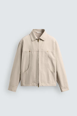 CAZADORA RELAXED FIT BOLSILLOS / Blanco roto - Zara фото 8