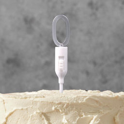 Светодиодная свеча «Цифра 0», 14.5 см, от батареек LR1130×3, свечение мульти (RGB)