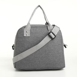 Термосумка на молнии, объём 7,8л, наружный карман, цвет серый