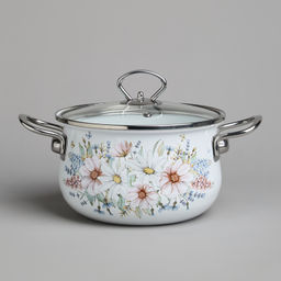 НАБОР КАСТРЮЛЬ AGNESS ЭМАЛИРОВАННЫХ СЕРИЯ ДВОРЦОВЫЙ ПАРК, 6ПР. 2,0/2,8/3,6Л,18Х11/20Х12/22Х13СМ  фото 9