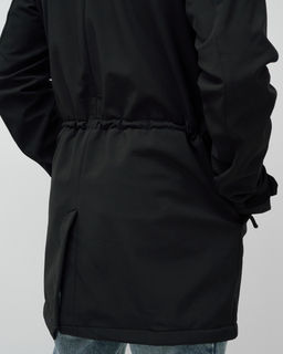 Парка спортивная мужская с капюшоном softshell черного цвета 9565Ch - Mtforce фото 20