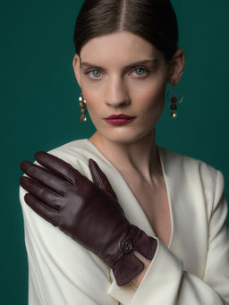 Перчатки жен п/ш LB-2429 d.plum