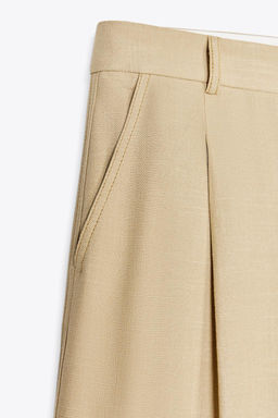 RUSTIC WIDE-LEG TROUSERS - Zara фото 9