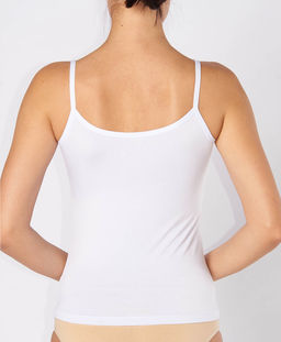 Майки женские Cherry Girl 817 модал, эластан белый размеры M, L, XL  фото 4