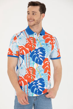 U. S. Polo Assn Мужская белая футболка с воротником-поло - U.s. polo assn фото 3