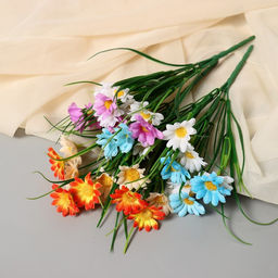 Цена за 2 шт. Букет искусственный Яркие ромашки, 28 см, МИКС - Simaland фото 4