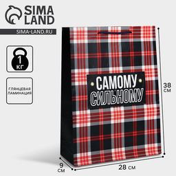 Пакет ламинированный Real strong, L 28 х 38 х 9 см - Доступные радости фото 5