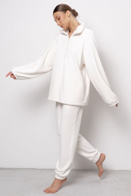 Джемпер унисекс из теплой плюшевой ткани 6711U-30150.1H-121 - Almando melado фото 7