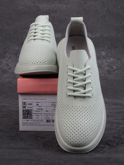 03-YD8-3D LT. GREEN Полуботинки женские (натуральная кожа)