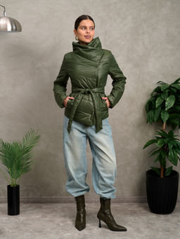 Куртка женская "Асимметрия" хаки