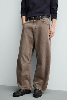 PANTAL?N BARREL FIT / Marr?n - Zara фото 5