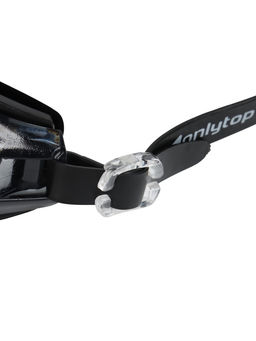 Очки для плавания ONLYTOP, беруши, чёрные, цвет переносицы МИКС