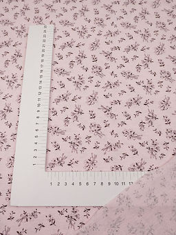 Трикотаж Кулир.гладь "Узелок нежности-серый букетик", ш.1.96м (0.98м*2, чулок), Пенье, хлопок-100%, 145гр/м.кв