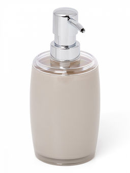 Диспенсер для жидкого мыла бежевый пластик - Lucky фото 2