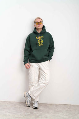 Худи мужское с капюшоном "MARI EL" малахит