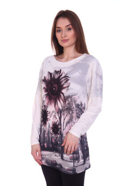 249 Туника "Сиреневая ромашка"