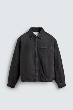 QUILTED DENIM JACKET - Zara фото 8