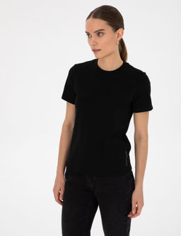 Siyah Regular Fit Basic Ti__rt - Pierre cardin фото 3