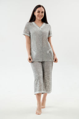Пижама женская из кулирки Ворожея серый - Амадэль фото 3