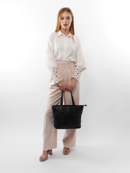 LACCOMA сумка WJC7053-черный эко кожа хлопок  фото 2