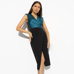 Платье с подплечниками Подлинная принцесса (emerald) - Charutti фото 6