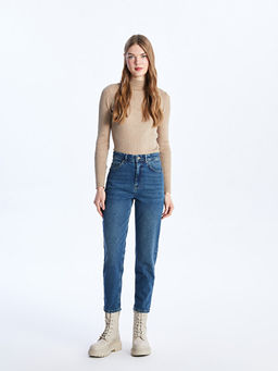 Mom Fit Kad?n Jean Pantolon