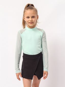 CRB wear/CWJG 63190-38 Джемпер для девочки,ментоловый/Ex.Cherubino