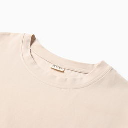 Футболка с кулиской женская MINAKU REGULAR FIT, бежевая, размер 48