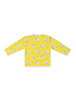 Кофточкараспашонка лимон с принтом кот