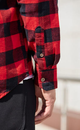 Рубашка фланель F121-0460 red-black - Fine joyce фото 9