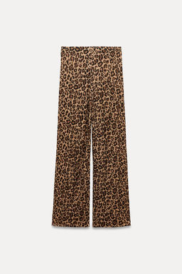 ANIMAL PRINT KNIT TROUSERS - Zara фото 6