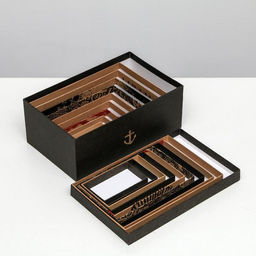 Набор подарочных крафтовых коробок 10 в 1 Брутальность, 12 7 4 - 32.5 20 12.5 см - Дарите счастье фото 9