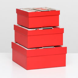 Набор коробок 3 в 1 15,5х15,5х7,5 18х18х8,5 20х20х9,5 см. - Simaland фото 2