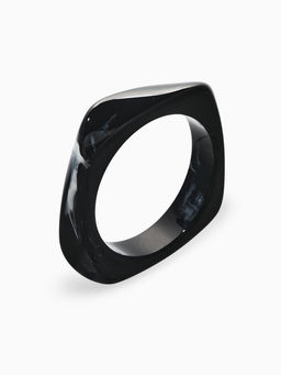 Браслет манжет акрил "Тренд", цвет чёрный